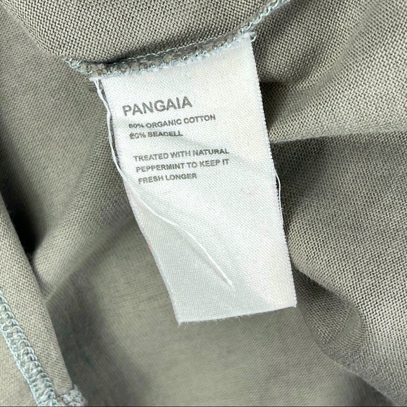 Pangaia Seaweed Fiber Cropped Shoulder Tee Grey - Picture 7 of 8